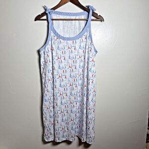 Vineyard Vines Performance Dress Sailboats Women's Size Large